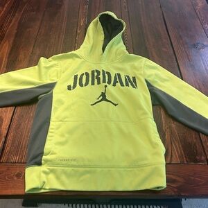 Jordan Kids' Lime and Gray Hoodie